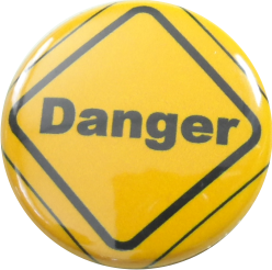 Danger Button gelb